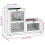 Berkfield Hamster Cage 81x40x60 cm Solid Wood Fir 9