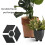 Slip Resistant Plant Pot Stands Reconfigurable Hexagonal Base 2