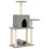 Berkfield Cat Tree with Sisal Scratching Posts Light Grey 122 cm 2