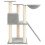 Berkfield Cat Tree with Sisal Scratching Posts Light Grey 83 cm 4