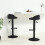 Berkfield Bar Stools 2 pcs Black Velvet 1