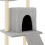 Berkfield Cat Tree with Sisal Scratching Posts Light Grey 110 cm 6