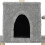 Berkfield Cat Tree with Sisal Scratching Posts Light Grey 122 cm 7