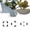 Slip Resistant Plant Pot Stands Reconfigurable Hexagonal Base 6