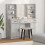 Berkfield Dressing Table Set 3 pcs Concrete Grey Engineered Wood 1