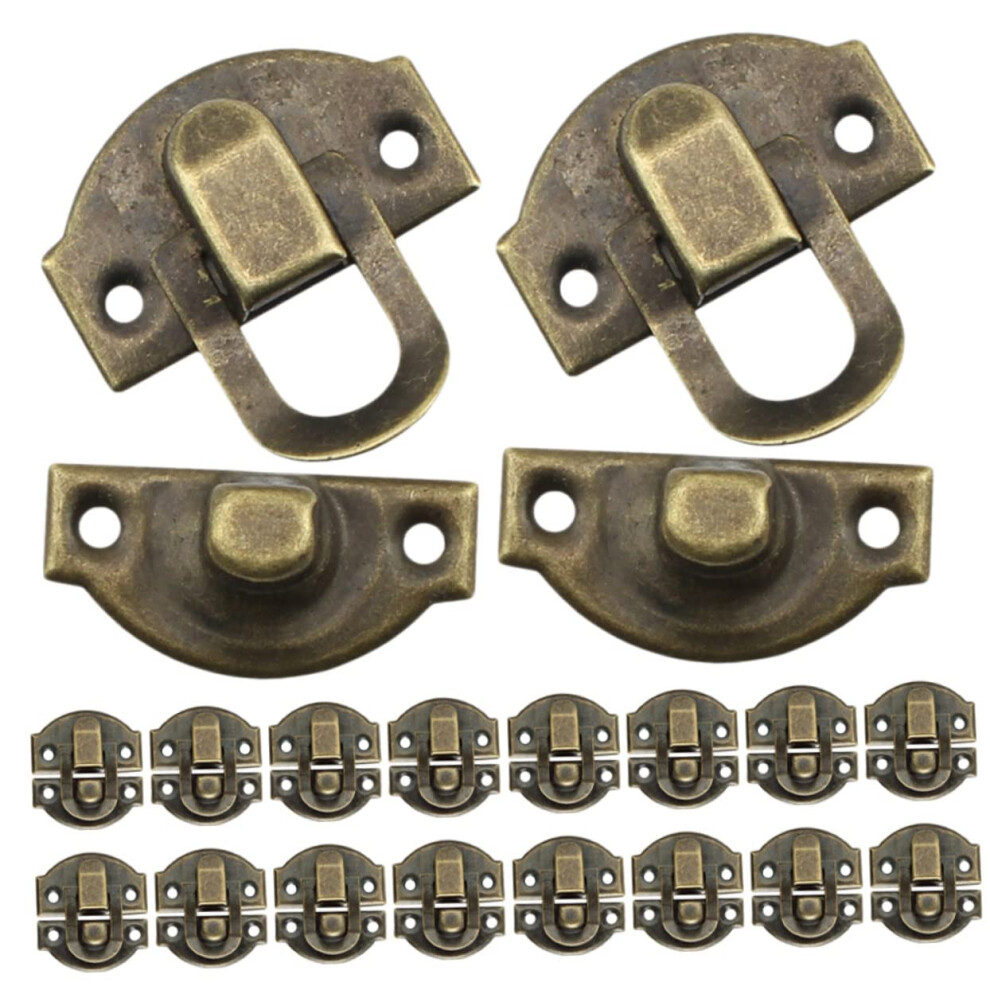 30Pcs Antique Hasp Latch Set For Wooden Boxes, Vintage Box Hardware With Secure Closure And Uniform Finish 9045646573403