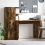 Berkfield Desk 2 pcs Smoked Oak 1