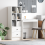 Berkfield Desk with Drawer with Shelf with Storage 2 pcs White 1