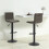 Berkfield Bar Stools 2 pcs Dark Grey Velvet 1