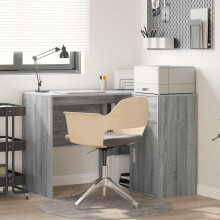 Berkfield Corner Desk with Drawer Grey Sonoma 102 x 88 x 75 cm