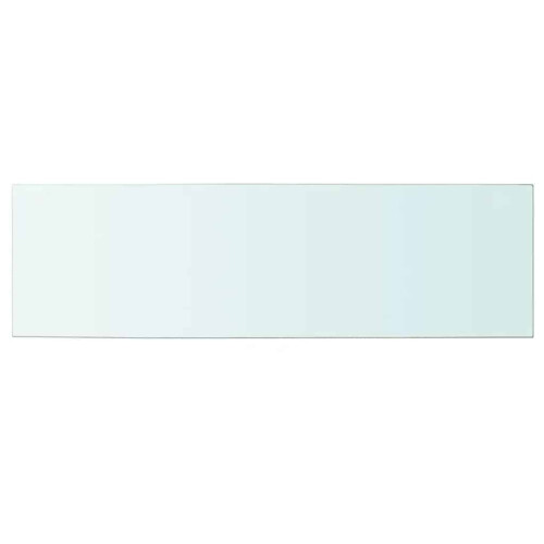 Berkfield Shelf Panel Glass Clear 100x30 cm 1