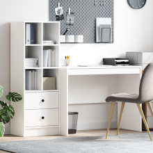 Berkfield Desk with Drawer 2 pcs White