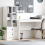 Berkfield Desk with Drawer 2 pcs White 1