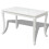 Berkfield Dining Table 116x66x76 cm High Gloss White 2
