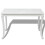 Berkfield Dining Table 116x66x76 cm High Gloss White 3