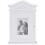 Berkfield Key Cabinet with Photo Frame White 3