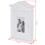 Berkfield Key Cabinet with Photo Frame White 9