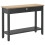 Berkfield Console Table Black 110x35x80 cm Wood 4