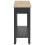 Berkfield Console Table Black 110x35x80 cm Wood 5