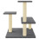 Berkfield Cat Tree with Sisal Scratching Posts Dark Grey 61 cm 4