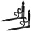 2pcs Floating Shelf Brackets Right Angle Metal Wall Brackets with Durable Construction Easy to Install 1