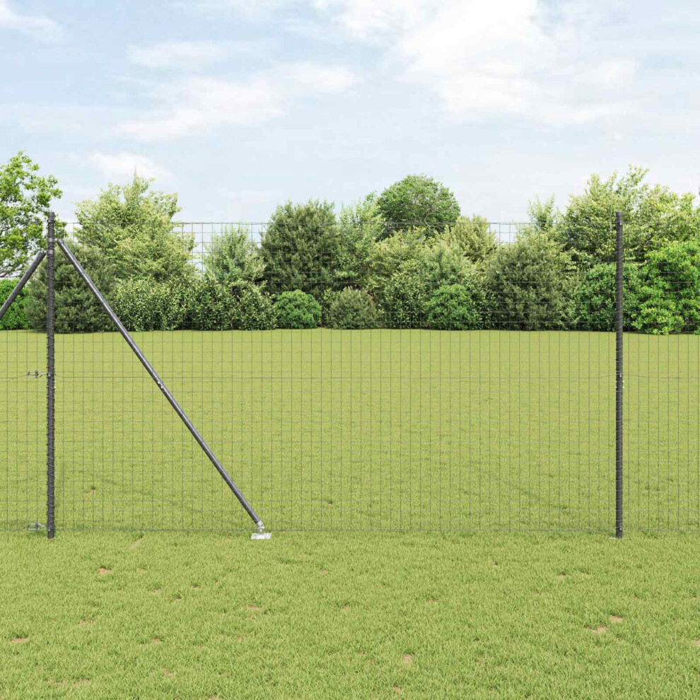 Berkfield Fence Post 26 Pcs Grey 3.2 X 3.2 X 215 Cm 8849271883194