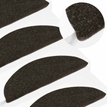 Berkfield Stair Mats Self-adhesive 20 pcs Anthracite 56x17x3 cm