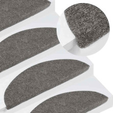 Berkfield Stair Mats Self-adhesive 20 pcs Grey 56x17x3 cm
