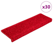 Berkfield Stair Mats 30 pcs 65x21x4 cm Red Rectangular Edge