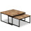 Berkfield Nesting Coffee Table Set 2 Pieces Solid Reclaimed Teak 11