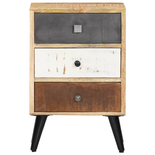 Berkfield Bedside Cabinet 40x30x60 cm Solid Mango Wood 1