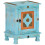 Berkfield Nightstand Solid Mango Wood Blue 3