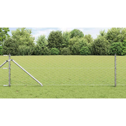 Berkfield Fence Post Silver