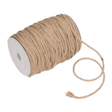 4mm 3 Strand Jute Twine Rope for Crafts, Rustic Natural Finish Durable Cord for DIY and Decoration