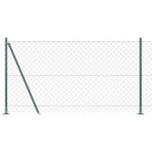 Berkfield Fence Post Green 10 x 1.2 m (60 x 60 mm mesh) Steel and PVC