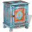 Berkfield Nightstand Solid Mango Wood Blue 5
