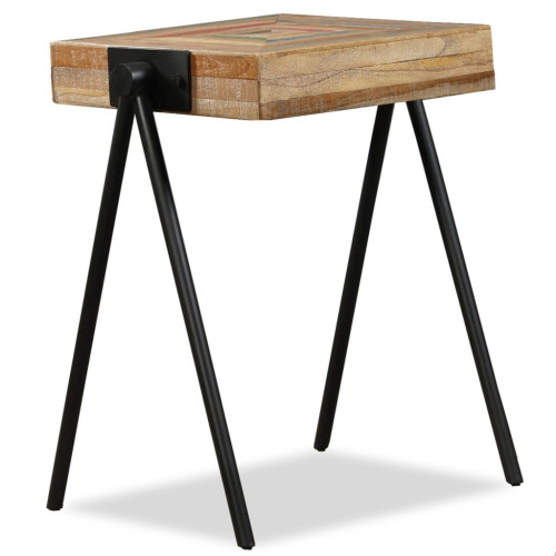Berkfield Side Table Solid Reclaimed Teak 1
