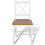 Berkfield Dining Chairs 2 pcs White Pinewood 2