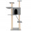 Berkfield Cat Tree with Sisal Scratching Posts Light Grey 143 cm 3