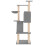 Berkfield Cat Tree with Sisal Scratching Posts Light Grey 143 cm 4