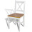 Berkfield Dining Chairs 2 pcs White Pinewood 3