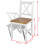 Berkfield Dining Chairs 2 pcs White Pinewood 5