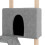 Berkfield Cat Tree with Sisal Scratching Posts Light Grey 143 cm 6
