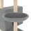 Berkfield Cat Tree with Sisal Scratching Posts Light Grey 143 cm 7