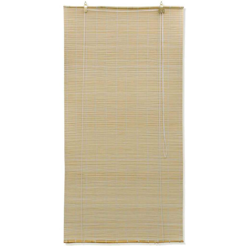 Berkfield Natural Bamboo Roller Blinds 80 x 160 cm 1