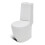 Stand Toilet & Bidet Set White Ceramic 3