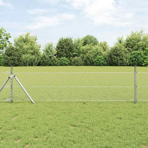 Berkfield Fence Post Silver