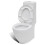 Stand Toilet & Bidet Set White Ceramic 6