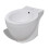 Stand Toilet & Bidet Set White Ceramic 8