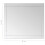 Berkfield Wall Mirror 100x60 cm Glass 6